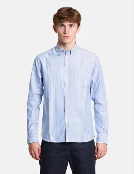 Norse Projects Anton Oxford Shirt (Multi Stripe) - Pale Blue