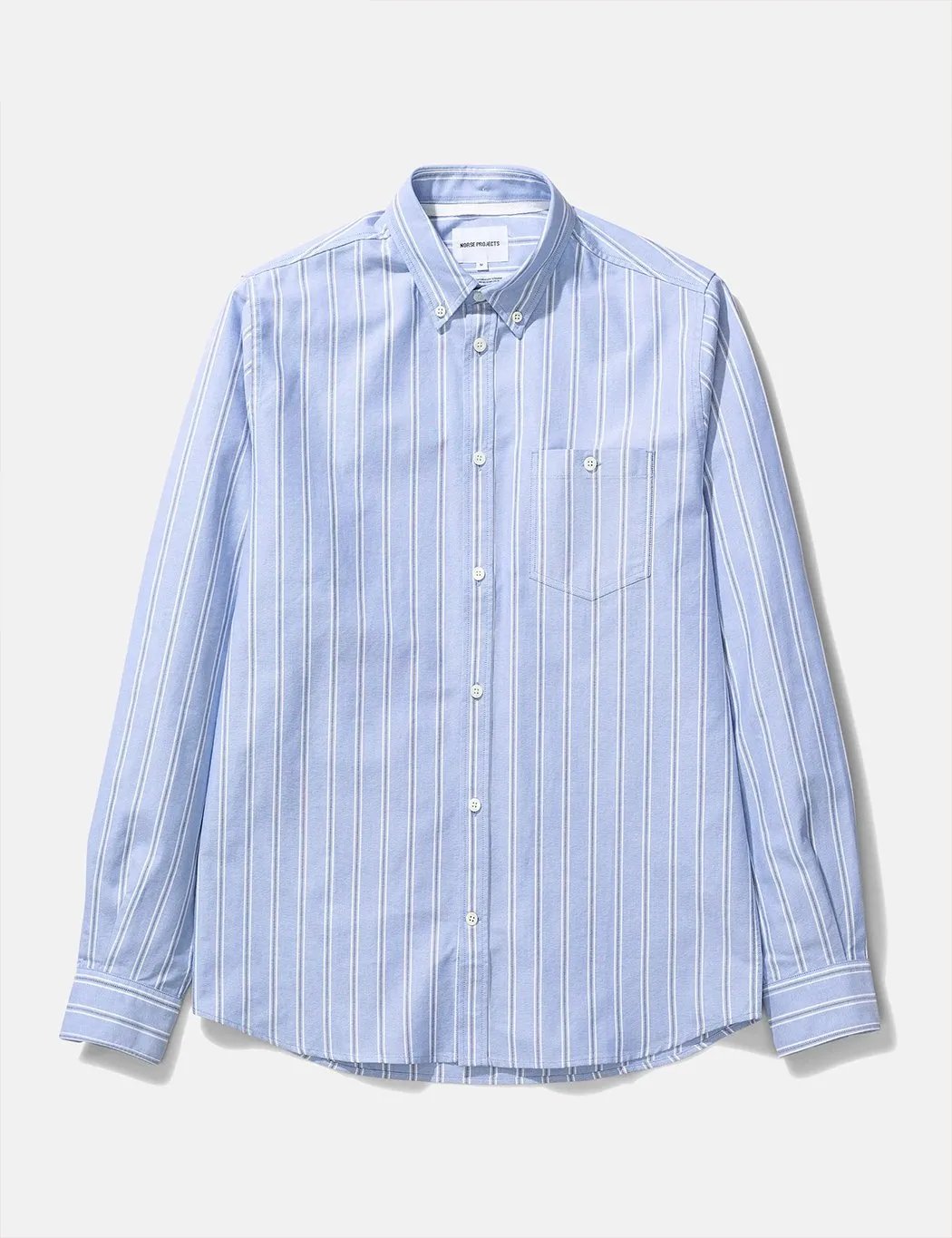 Norse Projects Anton Oxford Shirt (Multi Stripe) - Pale Blue