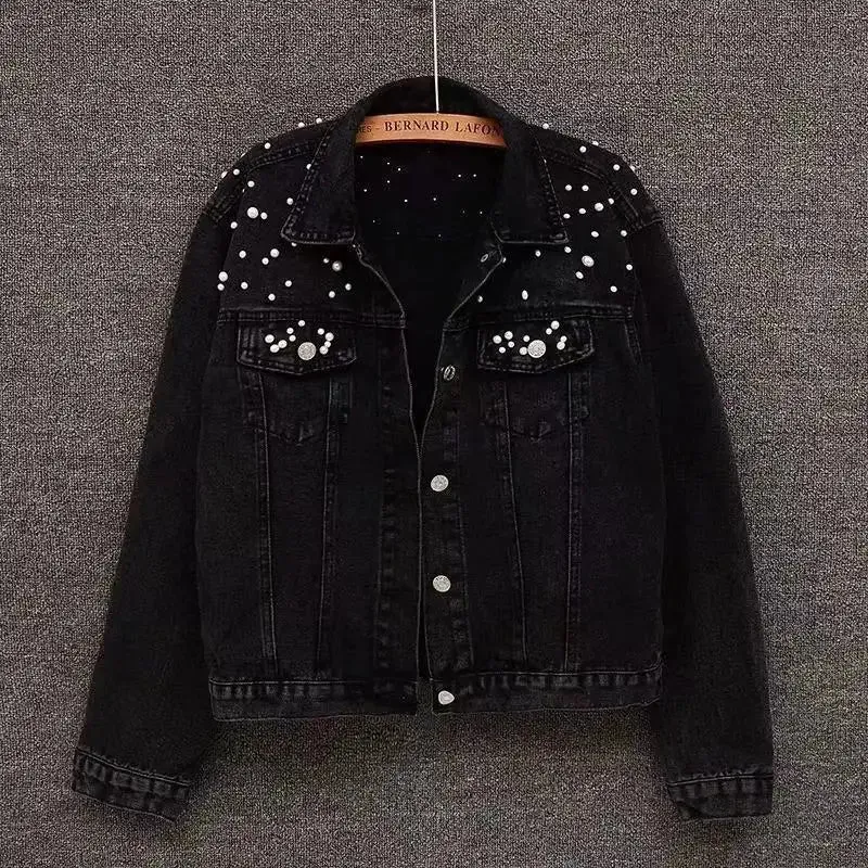 Personalised Pearl Denim Jacket