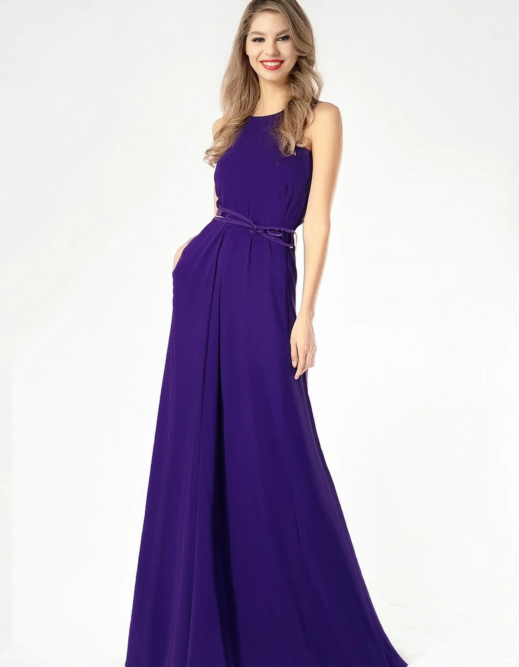 Royal Amethyst Evening Gown