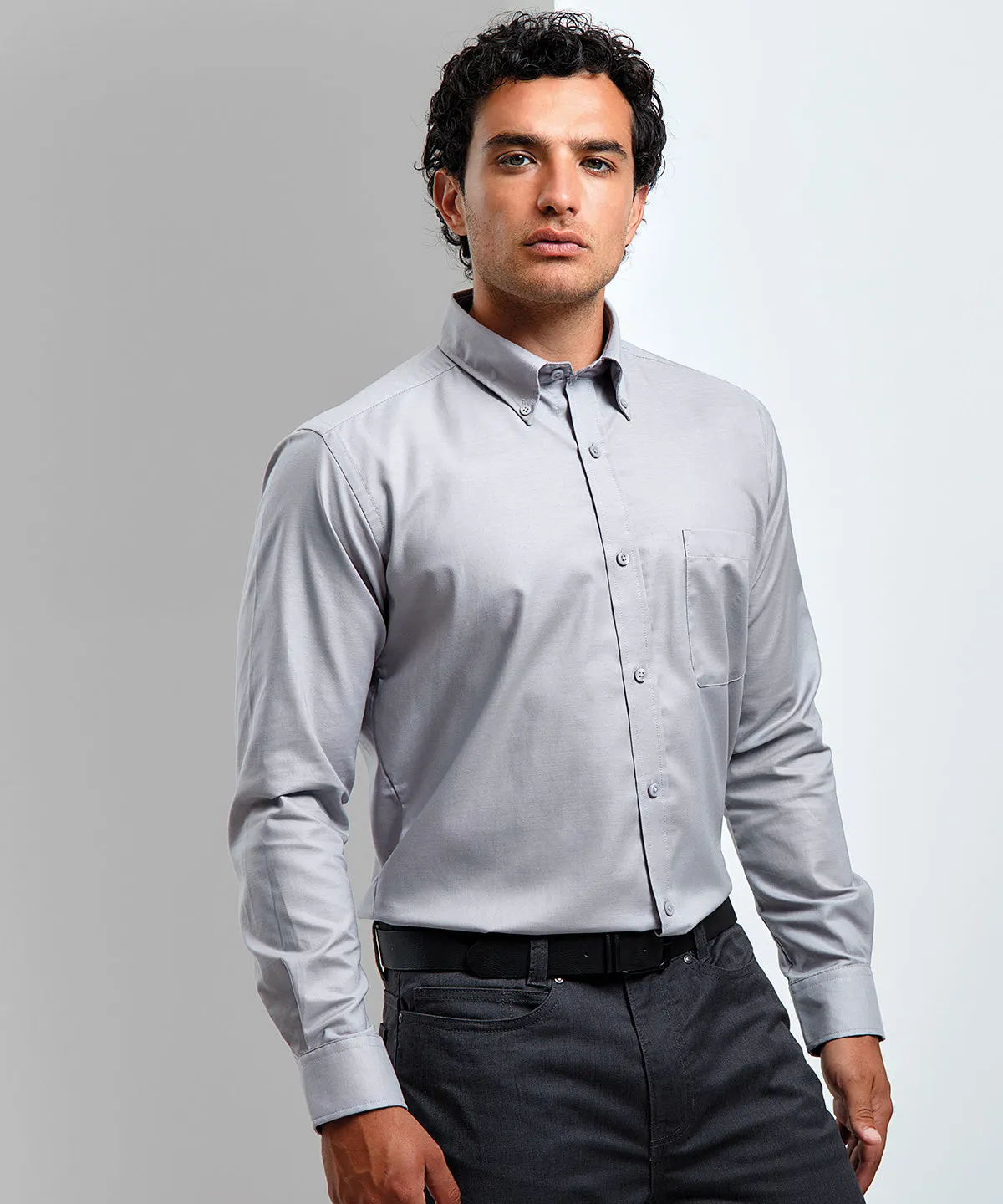 Signature Oxford long sleeve shirt | Light Blue