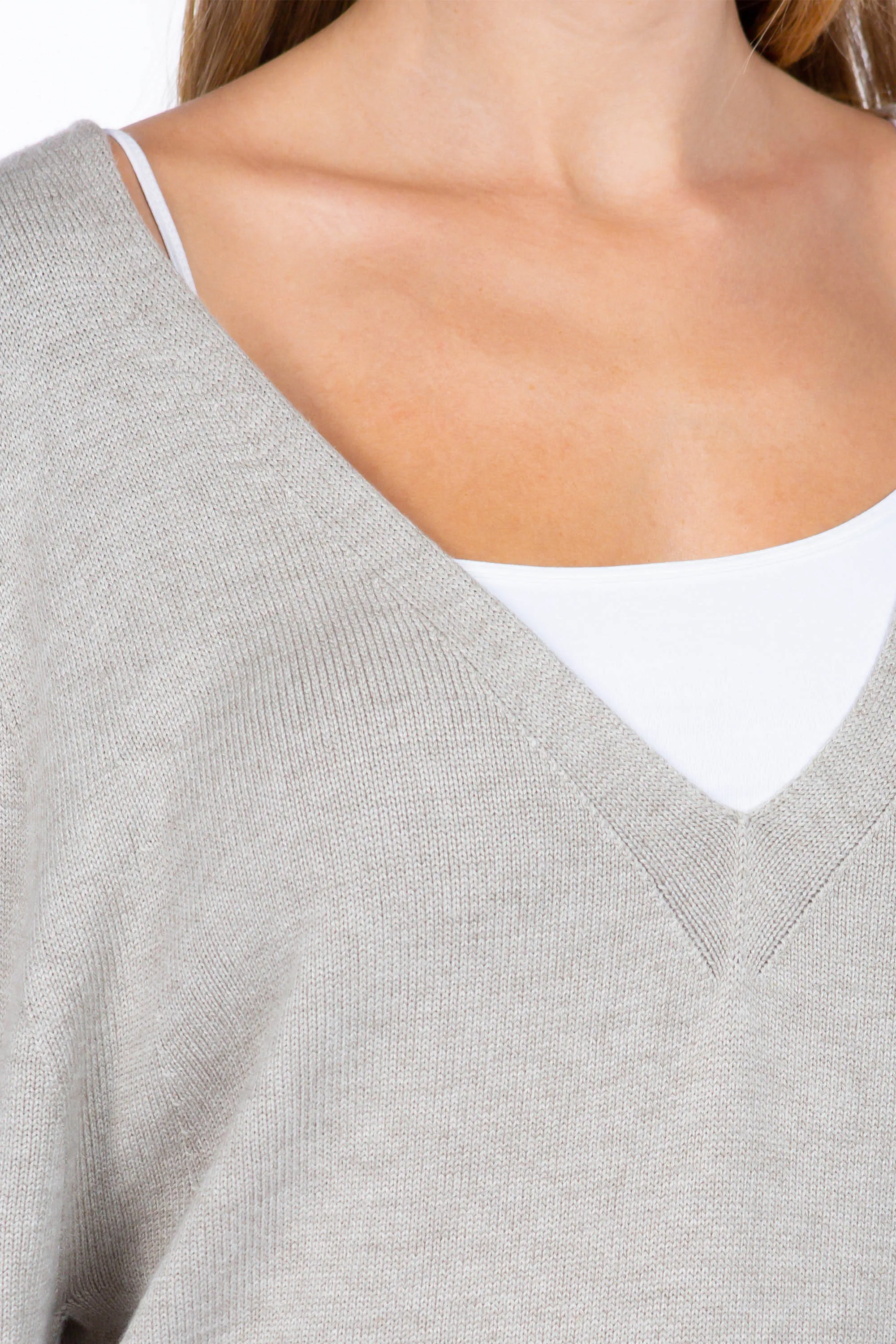 Sustainable Relaxed Fit Classic V-Neck Sweater