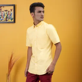 Tangy Yellow Oxford Cotton Shirt