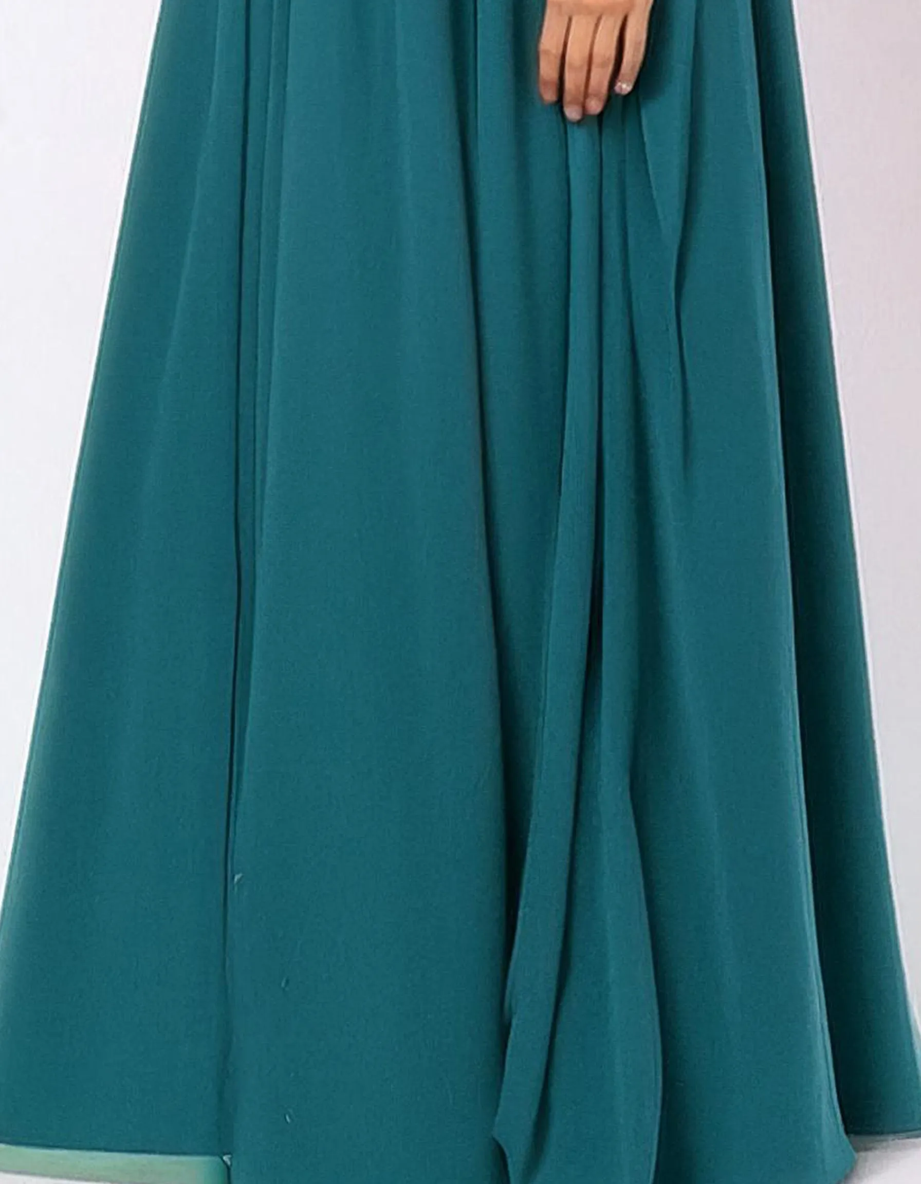 Teal Grace Evening Gown