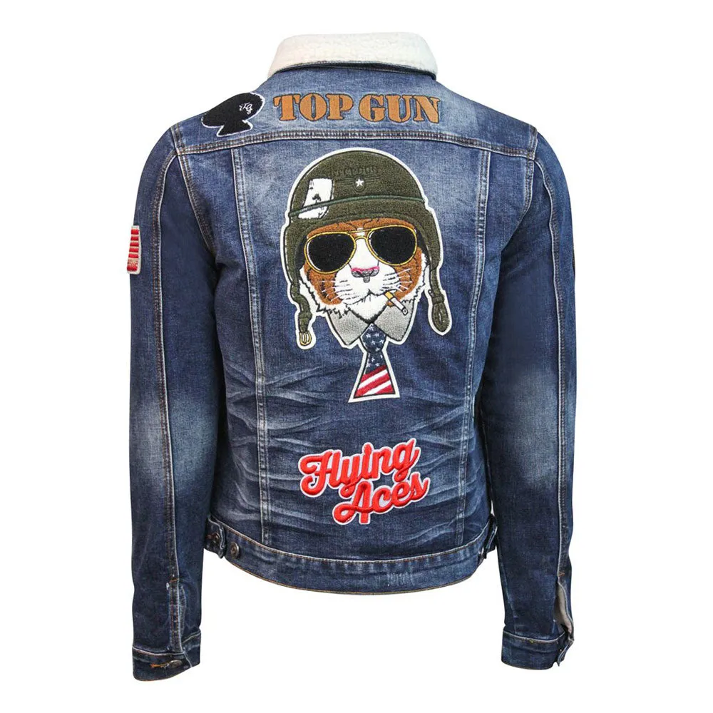 Top Gun Lined Denim Jacket