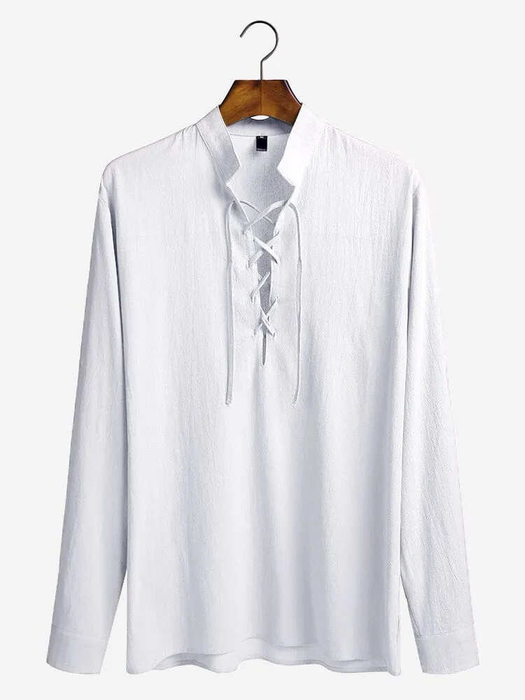 V Neck Long Sleeves Shirt