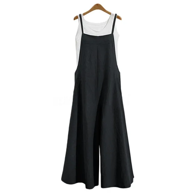 Women Casual Loose Overall Jumpsuit